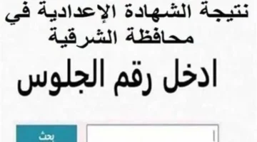 قبل اعتمادها.. موعد ظهور نتيجة الشهادة الإعدادية في محافظة الشرقية بالاسم وحقائق جديدة
